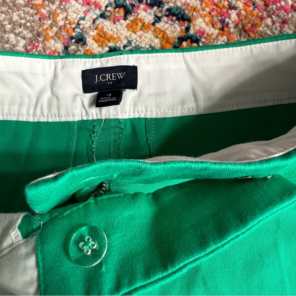 NWT J. Crew Solid Scalloped Linen Blend Shorts - Picture 9 of 12